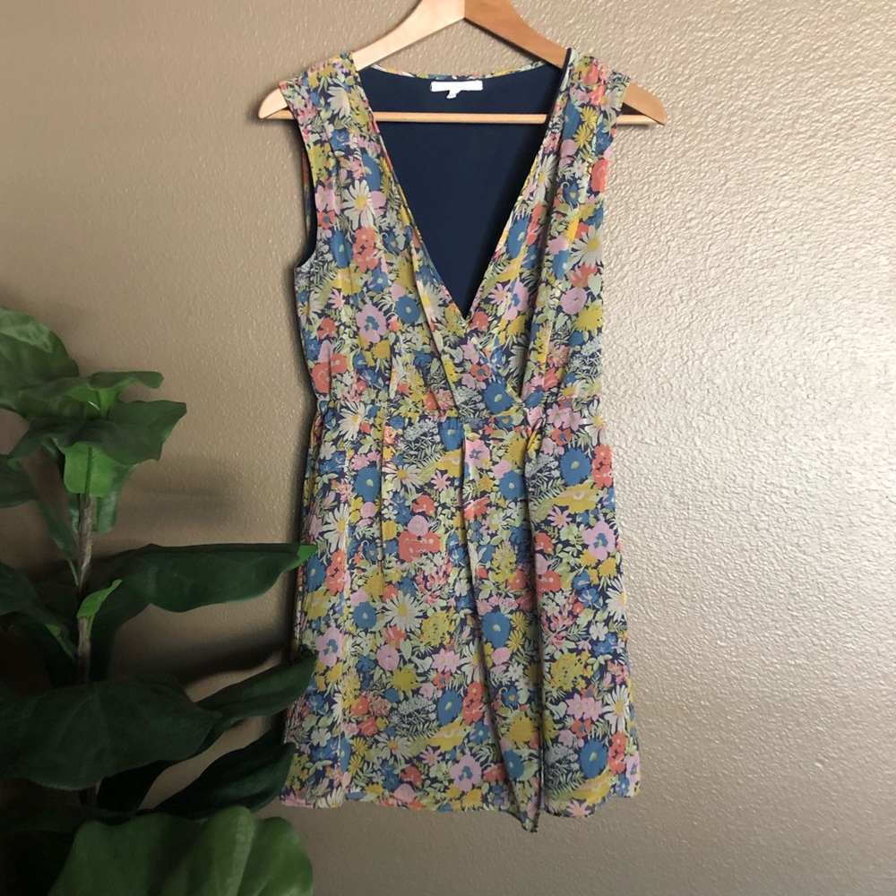 Eliot Silk Floral Wrap Dress